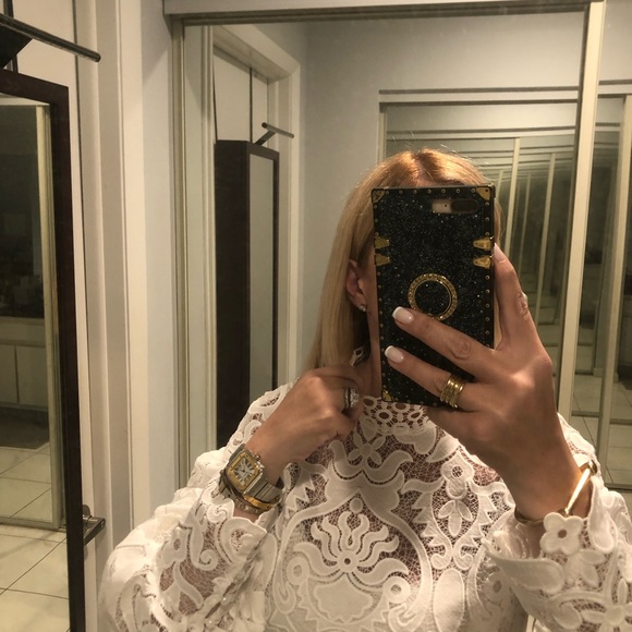 VIP: Italian Handmade lace blouse, Stunning white one of a kind. - Picture 9 of 15